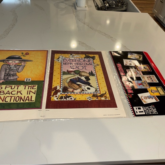 Mary Engelbreit Words of Wisdom Art Book w/4 Whimsical Art Framable Posters - Picture 7 of 8